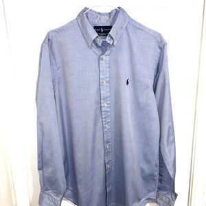 Ralph Lauren Men's Light Blue Button Down Shirt